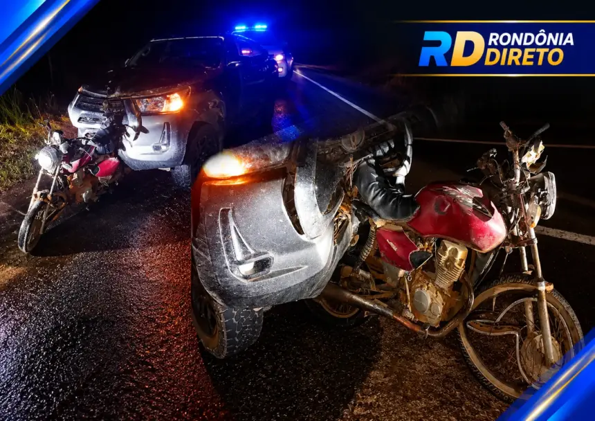Adolescente de 17 anos morre após acidente entre moto e caminhonete na BR-429, em São Domingos do Guaporé