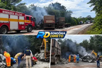 ATUALIZAÇÃO: Motorista morre e outro fica ferido após colisão frontal na BR-364 entre Pimenta Bueno e Vilhena