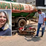 Mulher de 29 anos morre atropelada por caminhão limpa-fossa após acidente de moto em Porto Velho
