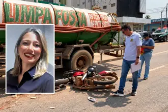 Mulher de 29 anos morre atropelada por caminhão limpa-fossa após acidente de moto em Porto Velho