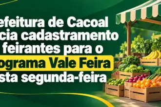 Prefeitura de Cacoal inicia cadastramento de feirantes para o Programa Vale Feira nesta segunda-feira