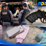 Casal é preso durante operação das polícias Civil e Militar em Rolim de Moura; arma e drogas são apreendidas