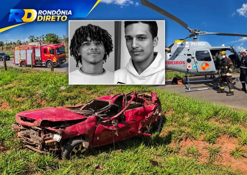 Dois jovens de 18 anos morrem após serem arremessados de carro durante capotamento próximo de São Francisco