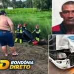 Motociclista morre após colisão frontal com caminhão bitrem na BR-364, em Jaru