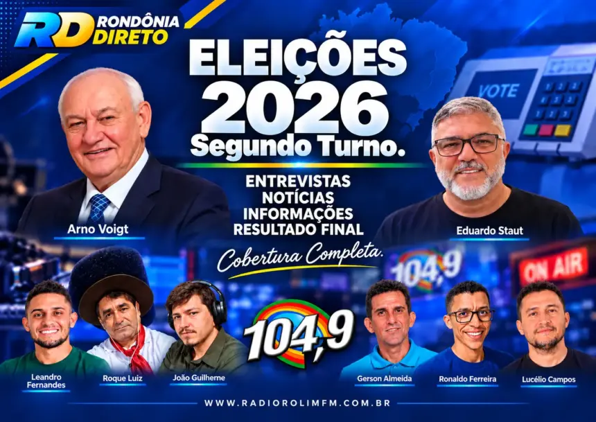 Rádio Rolim FM 104,9 prepara cobertura especial do segundo turno das Eleições 2026 neste domingo (25)