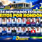 Rondônia elege 24 deputados estaduais; Laerte Gomes é o mais votado e PL terá maior bancada