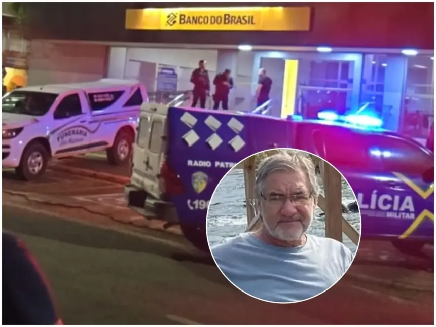 Empresário de 66 anos morre após passar mal dentro de agência do Banco do Brasil em Vilhena