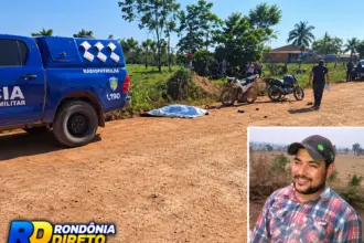 Colisão frontal entre motocicletas deixa um morto e três feridos em Nova Mamoré