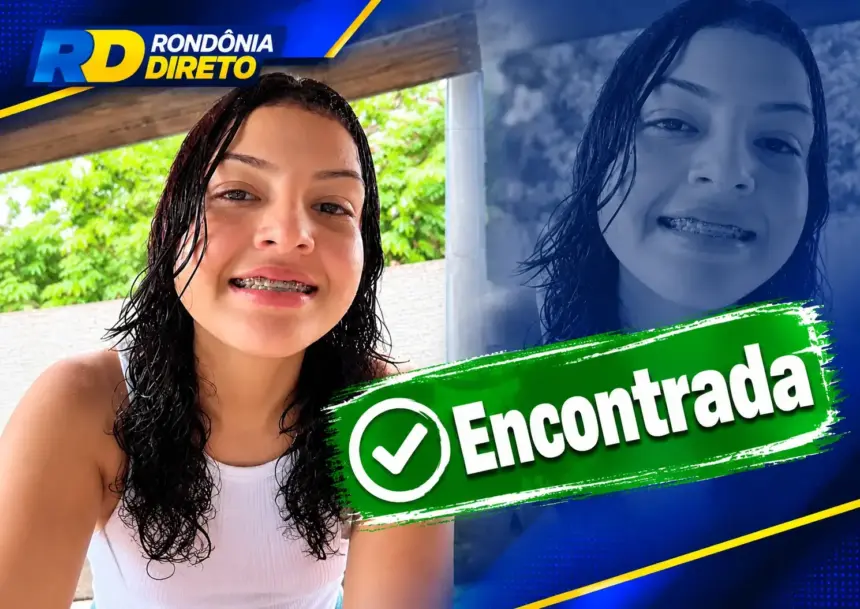 ATUALIZAÇÃO: Adolescente de 15 anos desaparecida em Seringueiras é encontrada e já está em casa