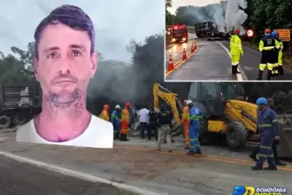 Colisão entre carretas mata morador de Ji-Paraná na BR-364