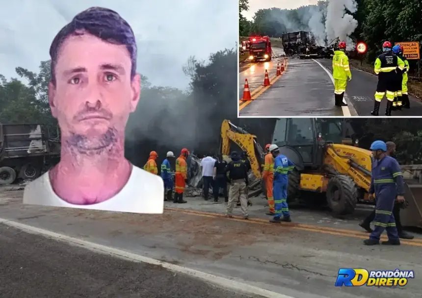 Colisão entre carretas mata morador de Ji-Paraná na BR-364