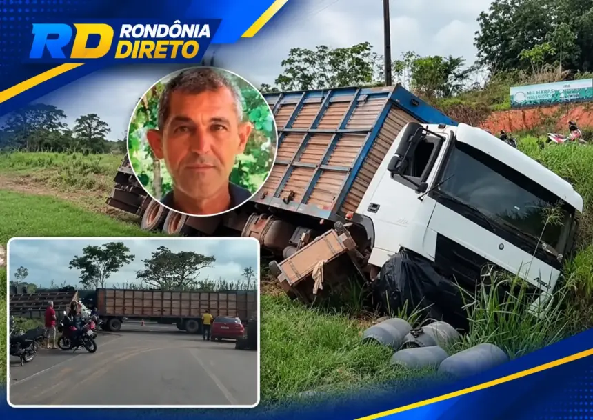 Motociclista conhecido como Nilsinho Leiteiro morre após colisão com carreta boiadeira no Anel Viário de Ji-Paraná