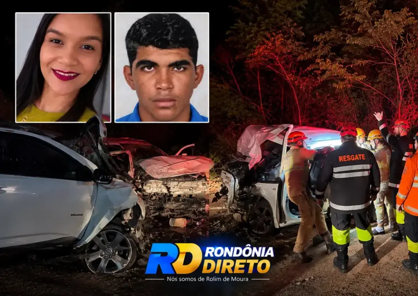 Colisão entre caminhonetes deixa dois mortos e seis feridos na BR-364, na região de Ariquemes