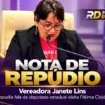 Vereadora Janete Lins repudia declaração atribuída a Fátima Cleide sobre medo da população em relação à polícia