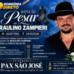 Funerária Pax São José comunica falecimento de Braulino Zampieri, aos 64 anos; sepultamento será neste domingo (25)