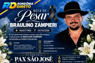 Funerária Pax São José comunica falecimento de Braulino Zampieri, aos 64 anos; sepultamento será neste domingo (25)