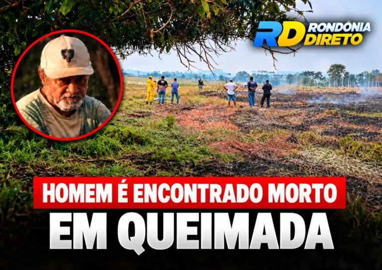 Homem é encontrado morto em pastagem atingida por queimada na zona rural de Nova União