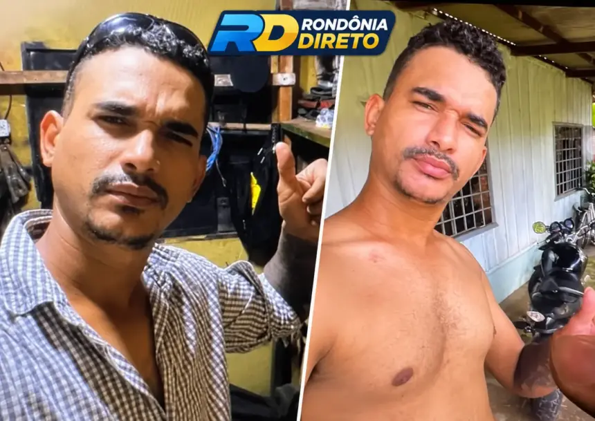 Polícia Civil divulga foto de foragido acusado de esfaquear companheira em Vilhena; filho da vítima pediu ajuda após ataque