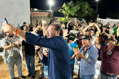 Ribeiro do Sinpol reúne apoiadores em Alta Floresta d’Oeste com presença do prefeito Gio Damo e lideranças