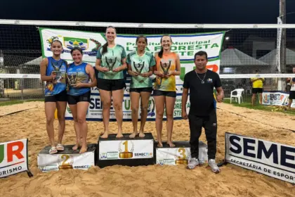 Duplas de Rolim de Moura e Ji-Paraná conquistam títulos do Open de Vôlei de Praia em Alta Floresta d’Oeste