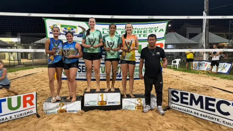 Duplas de Rolim de Moura e Ji-Paraná conquistam títulos do Open de Vôlei de Praia em Alta Floresta d’Oeste