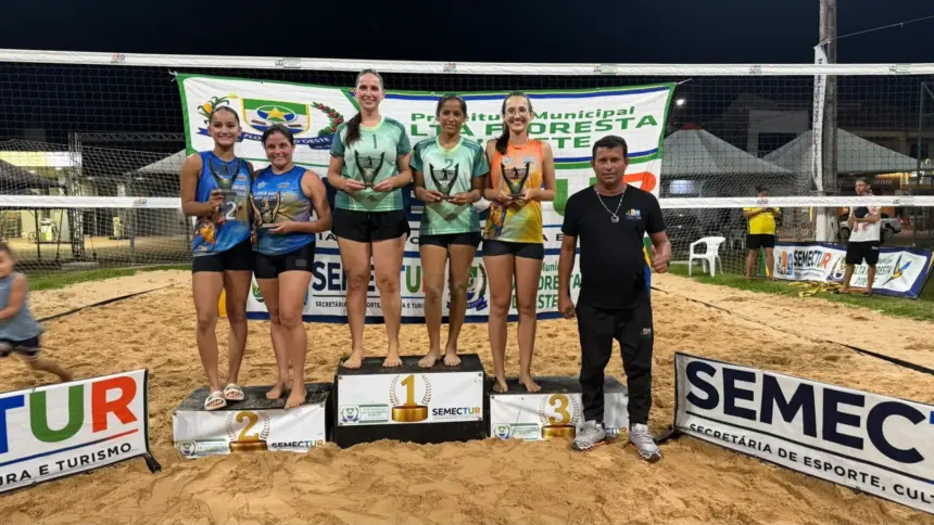 Duplas de Rolim de Moura e Ji-Paraná conquistam títulos do Open de Vôlei de Praia em Alta Floresta d’Oeste