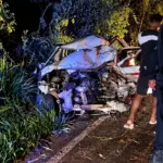 Idosa de 74 anos e criança de 8 ficam feridas em acidente entre caminhão e carro na RO-010