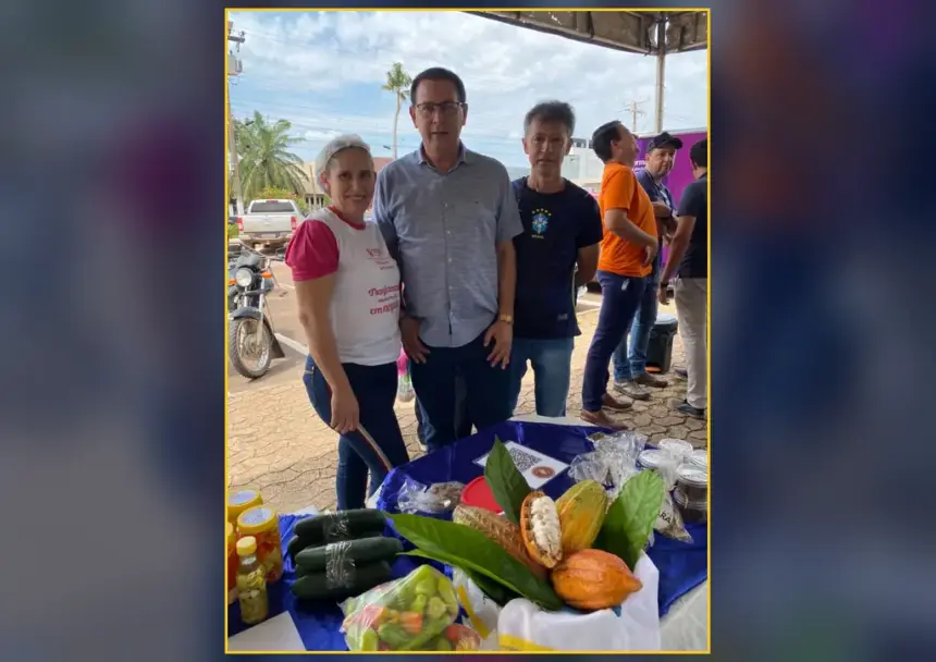 Prefeito Aldo Júlio prestigia Feira Mulheres em Campo e destaca empreendedorismo feminino rural em Rolim de Moura
