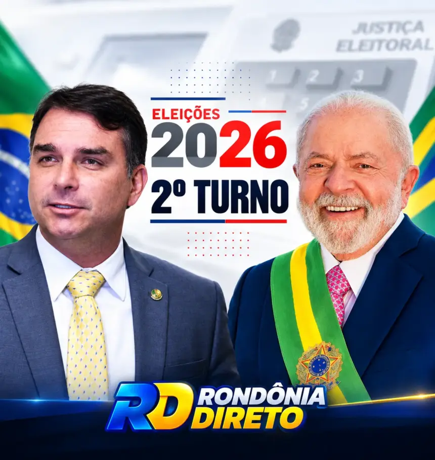 Flávio Bolsonaro e Lula vão disputar o segundo turno da eleição presidencial