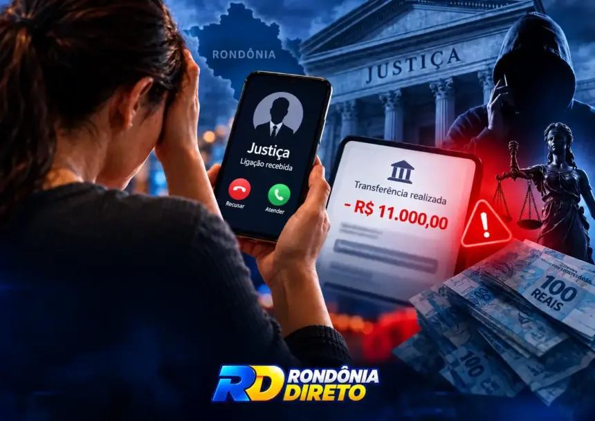 Mulher perde R$ 11 mil após golpista se passar por representante da Justiça em Rondônia
