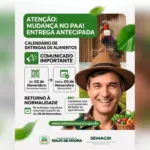 Rolim de Moura altera data de entrega de alimentos do PAA devido ao feriado de Finados; confira o novo cronograma