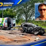 Professor morre após grave acidente entre carro e carreta na BR-364, em Rondônia