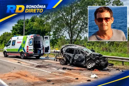 Professor morre após grave acidente entre carro e carreta na BR-364, em Rondônia
